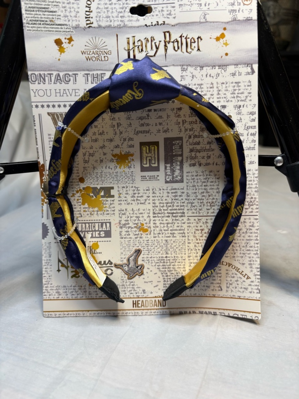Harry Potter Blue and Gold Knotted Headband